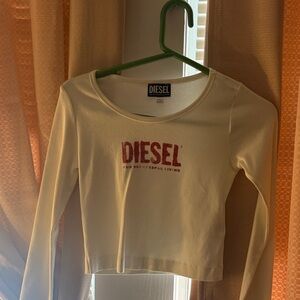Diesel White Top with Red Logo